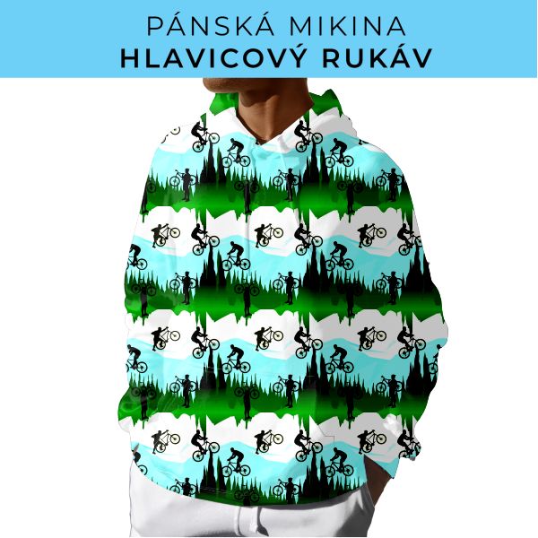 PÁNSKÝ střih - mikina s kapucí