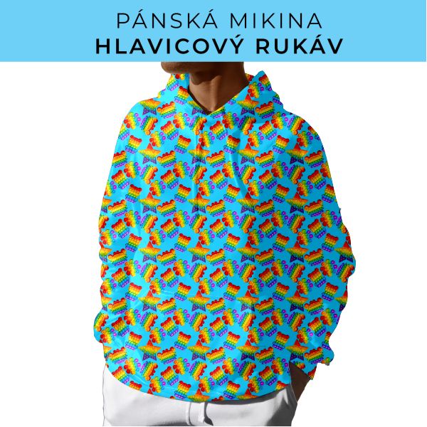 PÁNSKÝ střih - mikina s kapucí