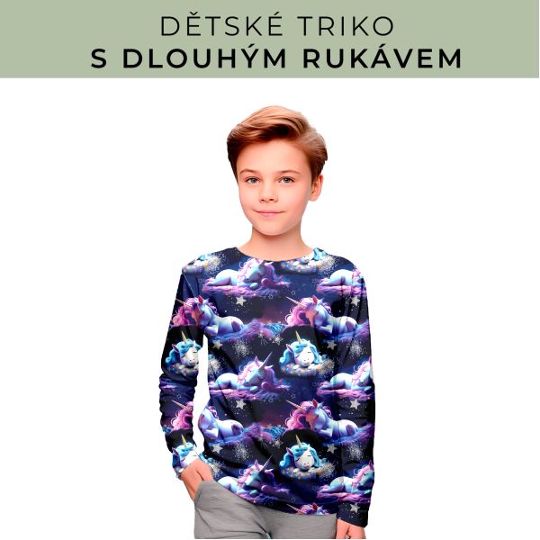 DĚTSKÝ střih - triko dlouhý rukáv