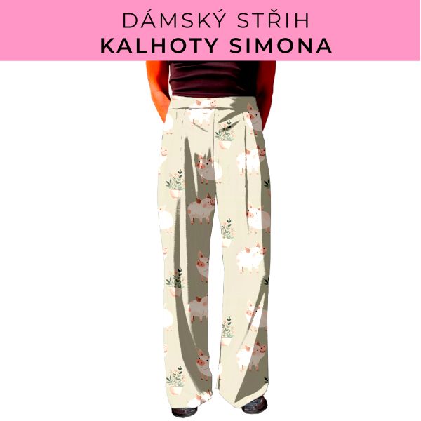 Dámský střih - kalhoty Simona