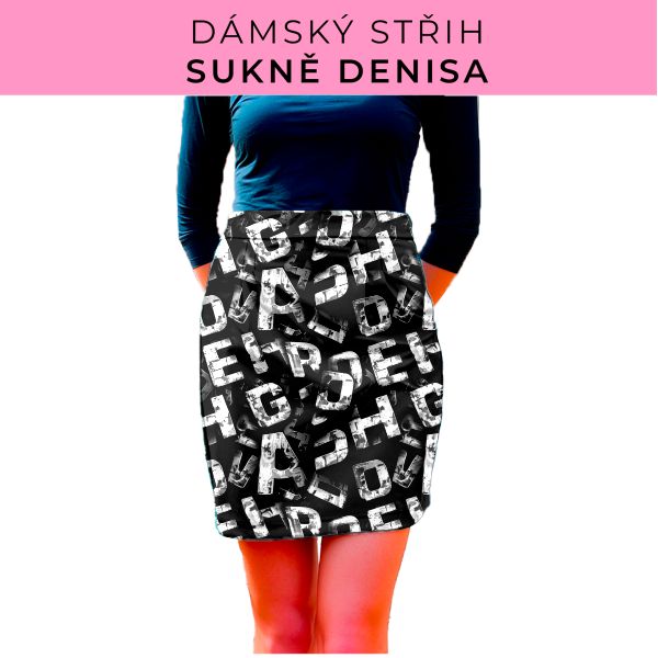 Dámský střih - Dámská sukně Denisa