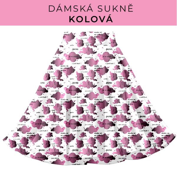 DÁMSKÝ střih - Kolová sukně
