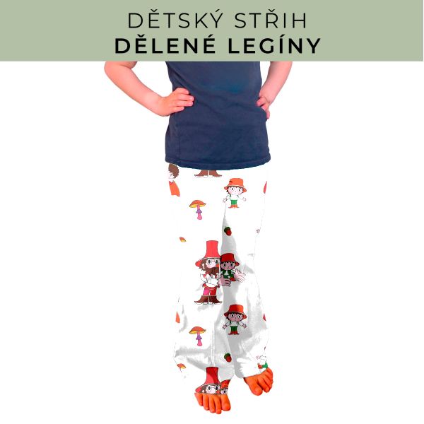 Dětský střih - Dělené legíny