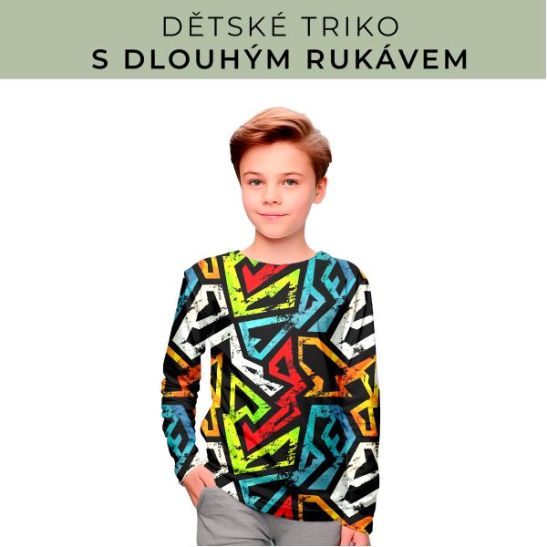 DĚTSKÝ střih - triko dlouhý rukáv