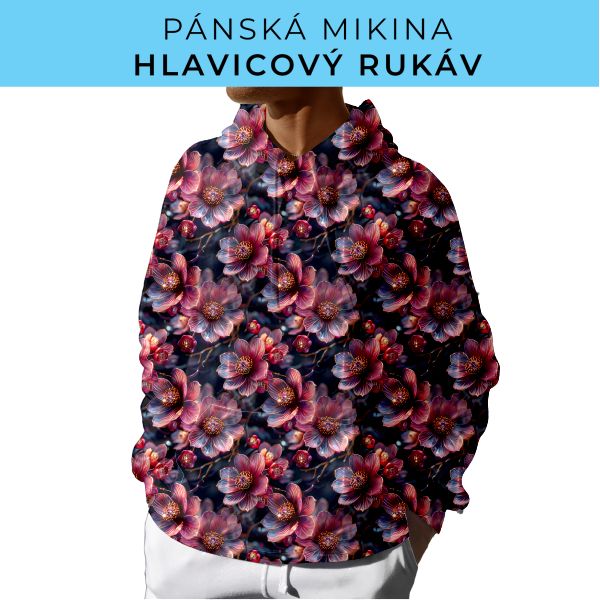 PÁNSKÝ střih - mikina s kapucí