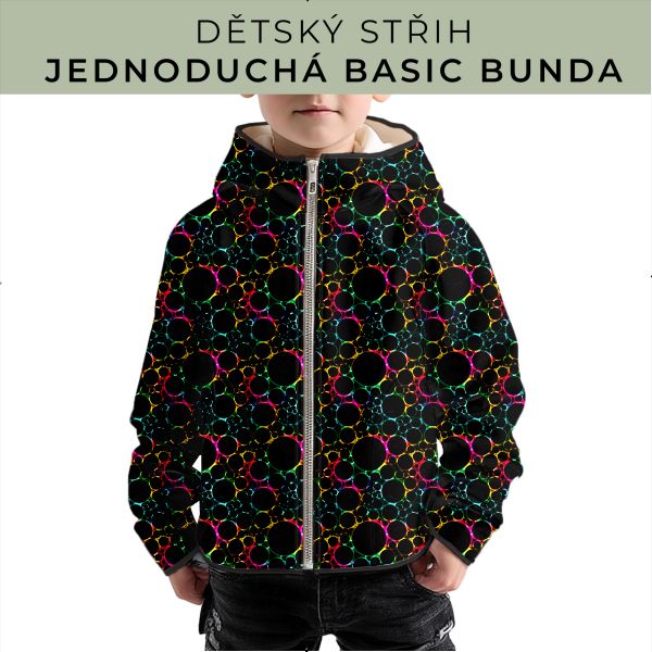 Dětský střih - jednoduchá dětská BASIC  bunda