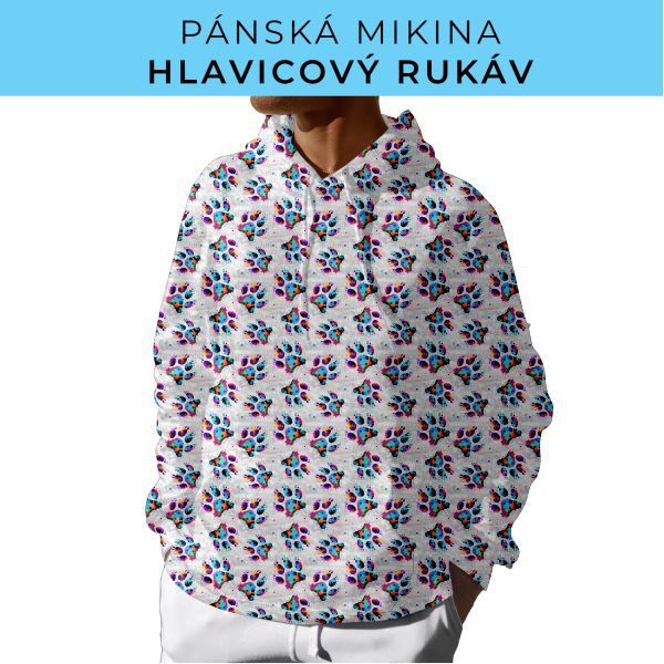 PÁNSKÝ střih - mikina s kapucí