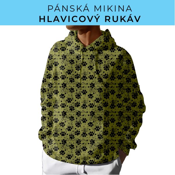 PÁNSKÝ střih - mikina s kapucí