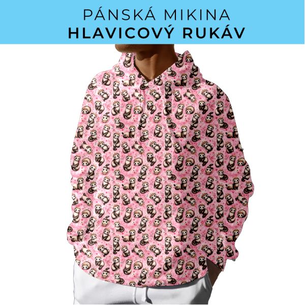 PÁNSKÝ střih - mikina s kapucí