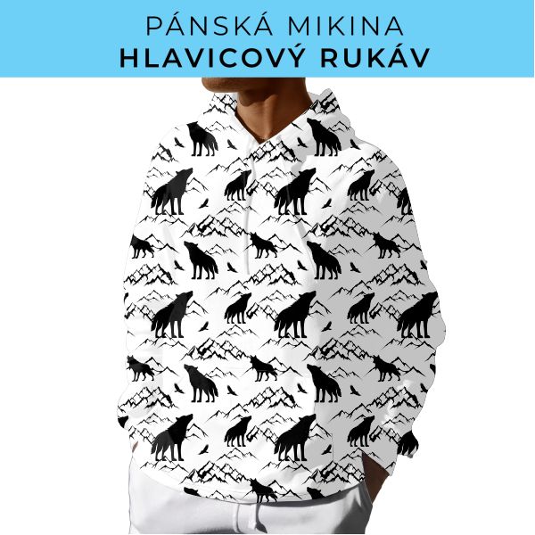 PÁNSKÝ střih - mikina s kapucí