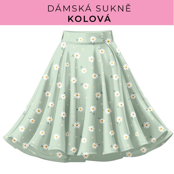 DÁMSKÝ střih - Kolová sukně