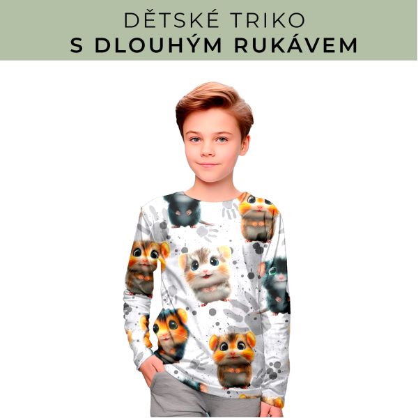DĚTSKÝ střih - triko dlouhý rukáv