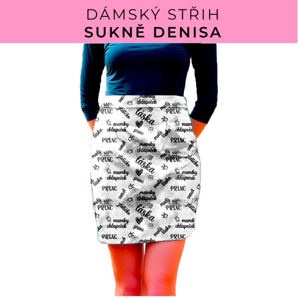 Dámský střih - Dámská sukně Denisa