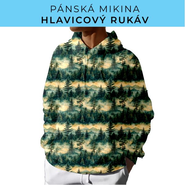 PÁNSKÝ střih - mikina s kapucí