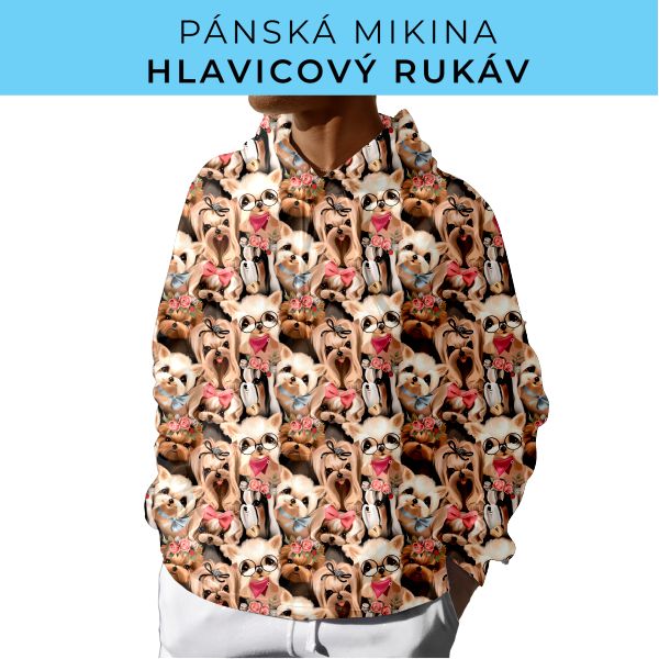 PÁNSKÝ střih - mikina s kapucí