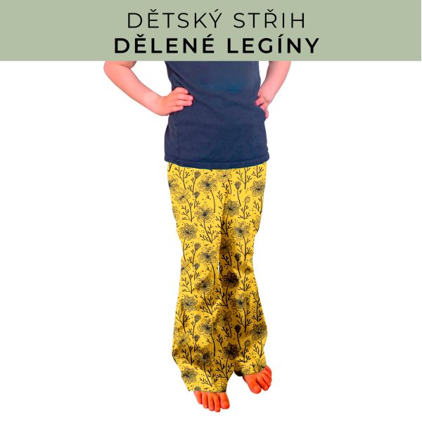 Dětský střih - Dělené legíny