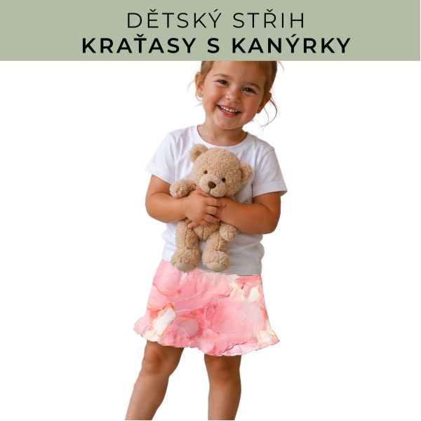 Dětský střih - Kraťásky s kanýrkem