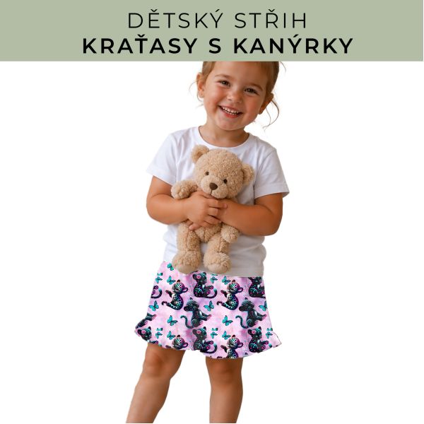 Dětský střih - Kraťásky s kanýrkem