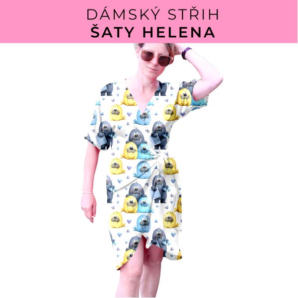 Dámský střih na šaty  Helena