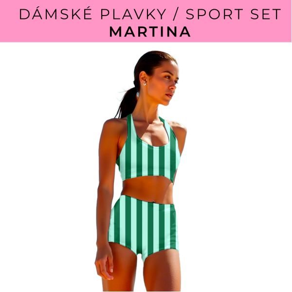 Dámský střih - plavky / sportovní set Martina