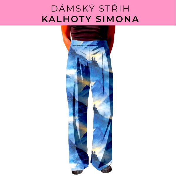 Dámský střih - kalhoty Simona