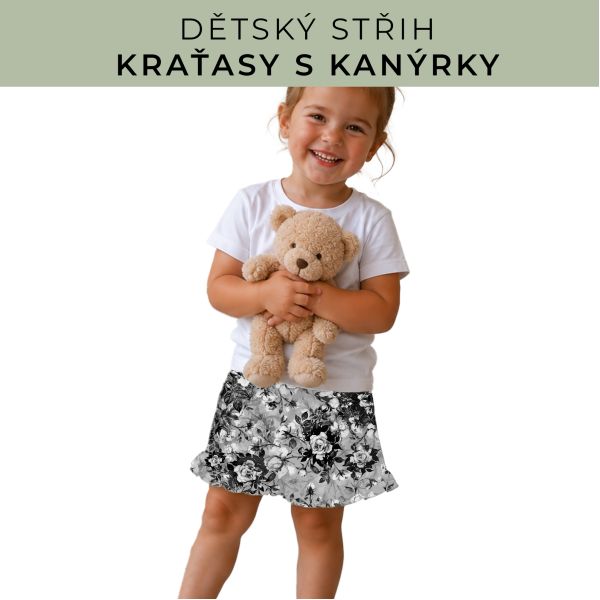 Dětský střih - Kraťásky s kanýrkem