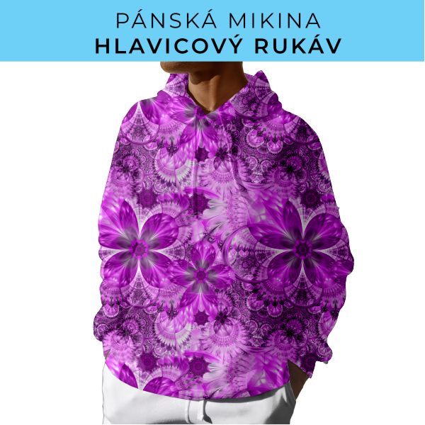 PÁNSKÝ střih - mikina s kapucí