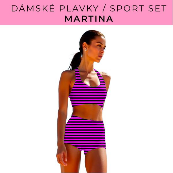Dámský střih - plavky / sportovní set Martina