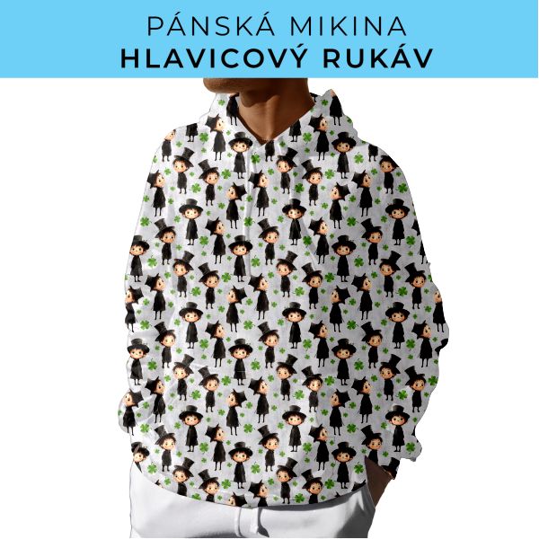 PÁNSKÝ střih - mikina s kapucí