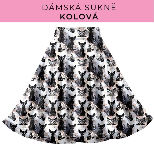 DÁMSKÝ střih - Kolová sukně