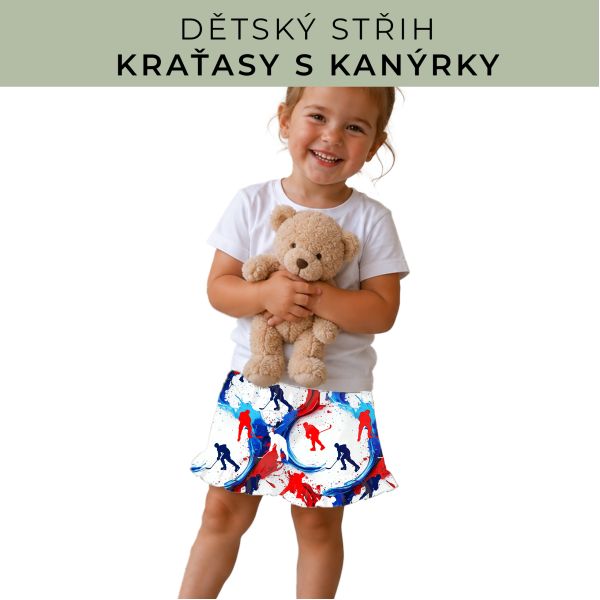 Dětský střih - Kraťásky s kanýrkem