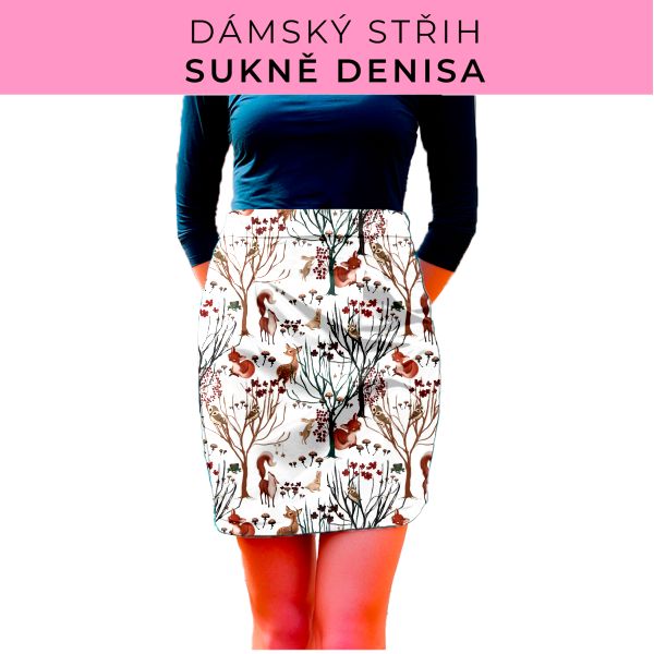 Dámský střih - Dámská sukně Denisa