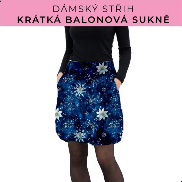 Dámský střih - balonová krátká sukně