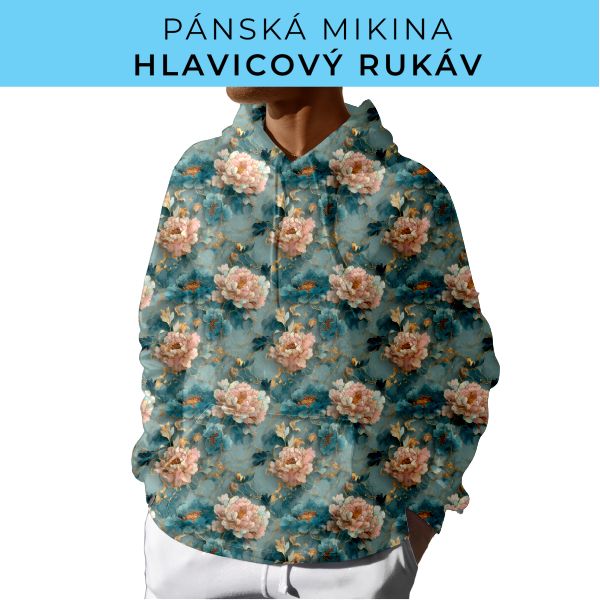 PÁNSKÝ střih - mikina s kapucí