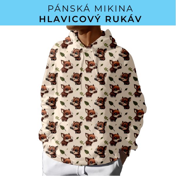 PÁNSKÝ střih - mikina s kapucí
