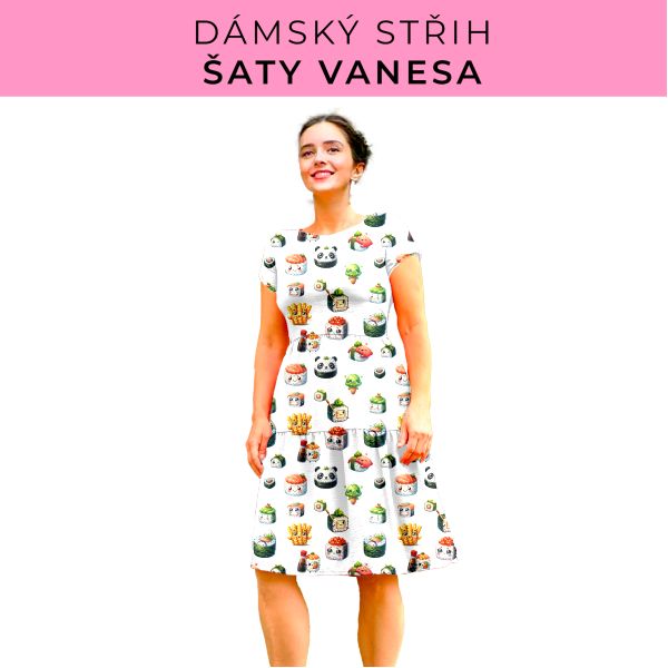 Dámský střih šaty Vanesa
