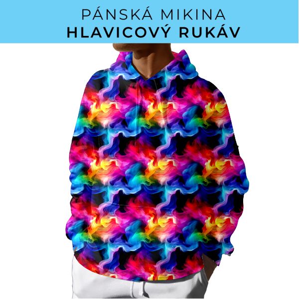 PÁNSKÝ střih - mikina s kapucí