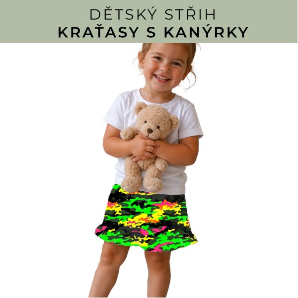 Dětský střih - Kraťásky s kanýrkem