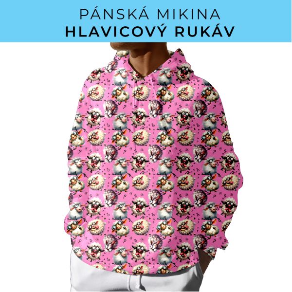 PÁNSKÝ střih - mikina s kapucí