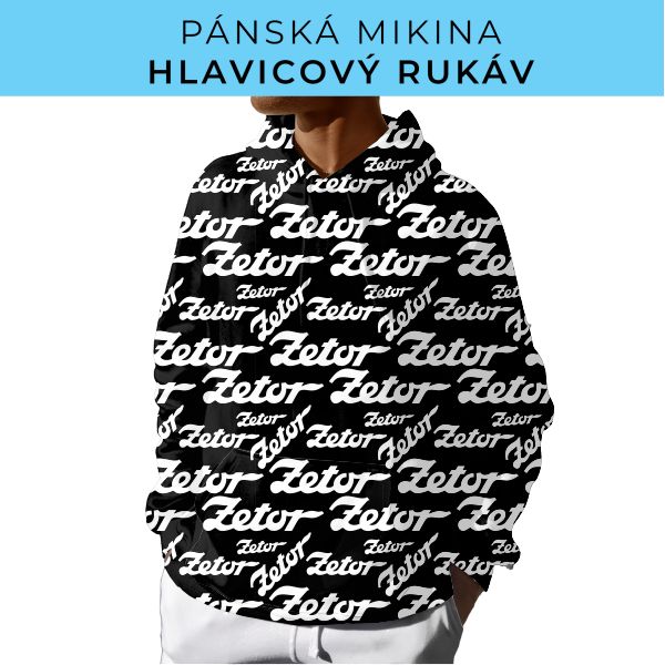 PÁNSKÝ střih - mikina s kapucí