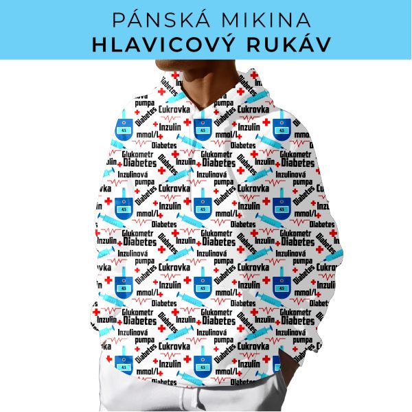 PÁNSKÝ střih - mikina s kapucí