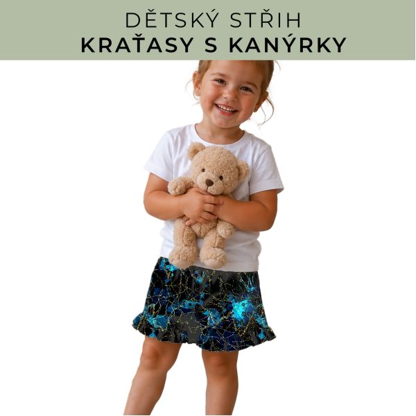 Dětský střih - Kraťásky s kanýrkem