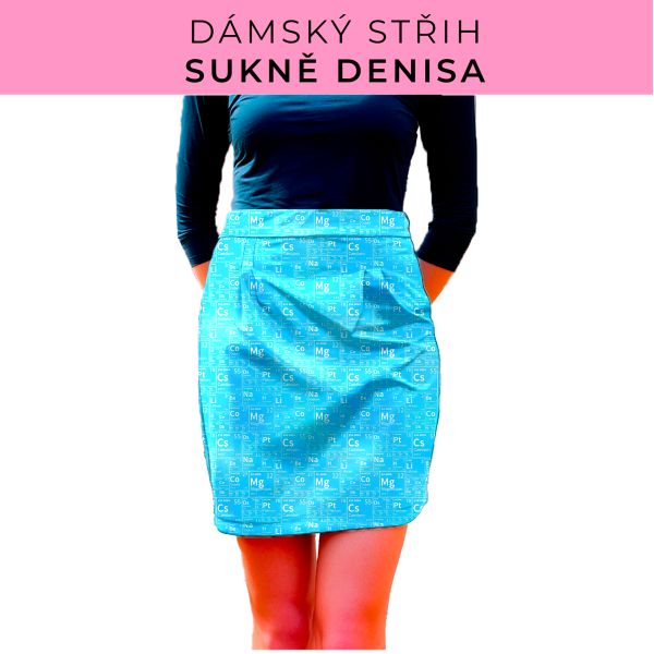 Dámský střih - Dámská sukně Denisa