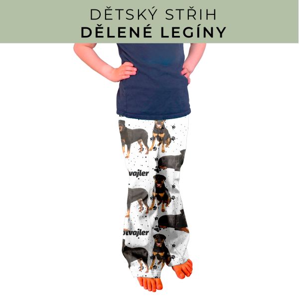 Dětský střih - Dělené legíny