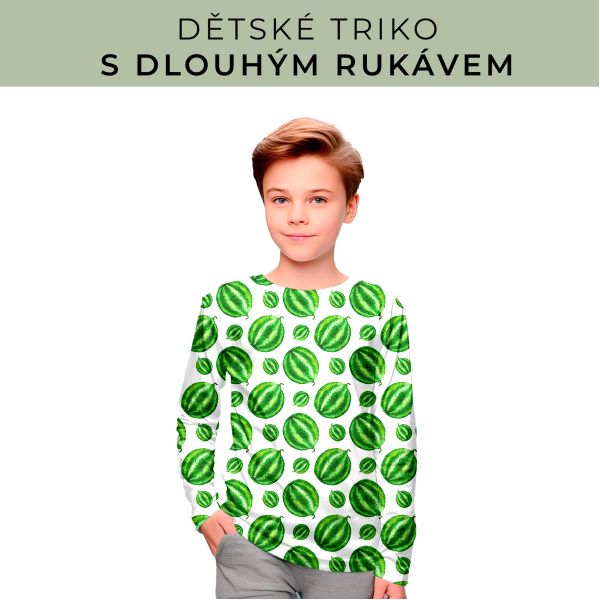 DĚTSKÝ střih - triko dlouhý rukáv