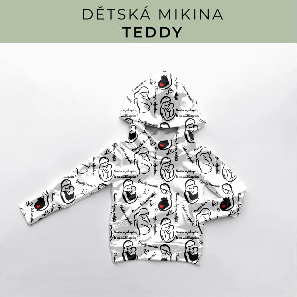DĚTSKÝ střih - Mikina Teddy