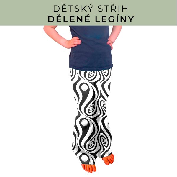 Dětský střih - Dělené legíny