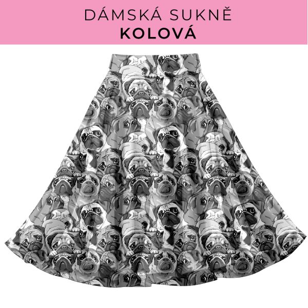 DÁMSKÝ střih - Kolová sukně