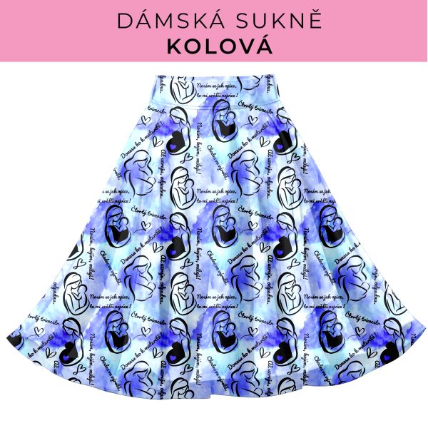 DÁMSKÝ střih - Kolová sukně