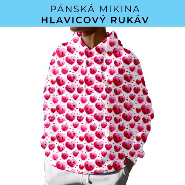 PÁNSKÝ střih - mikina s kapucí